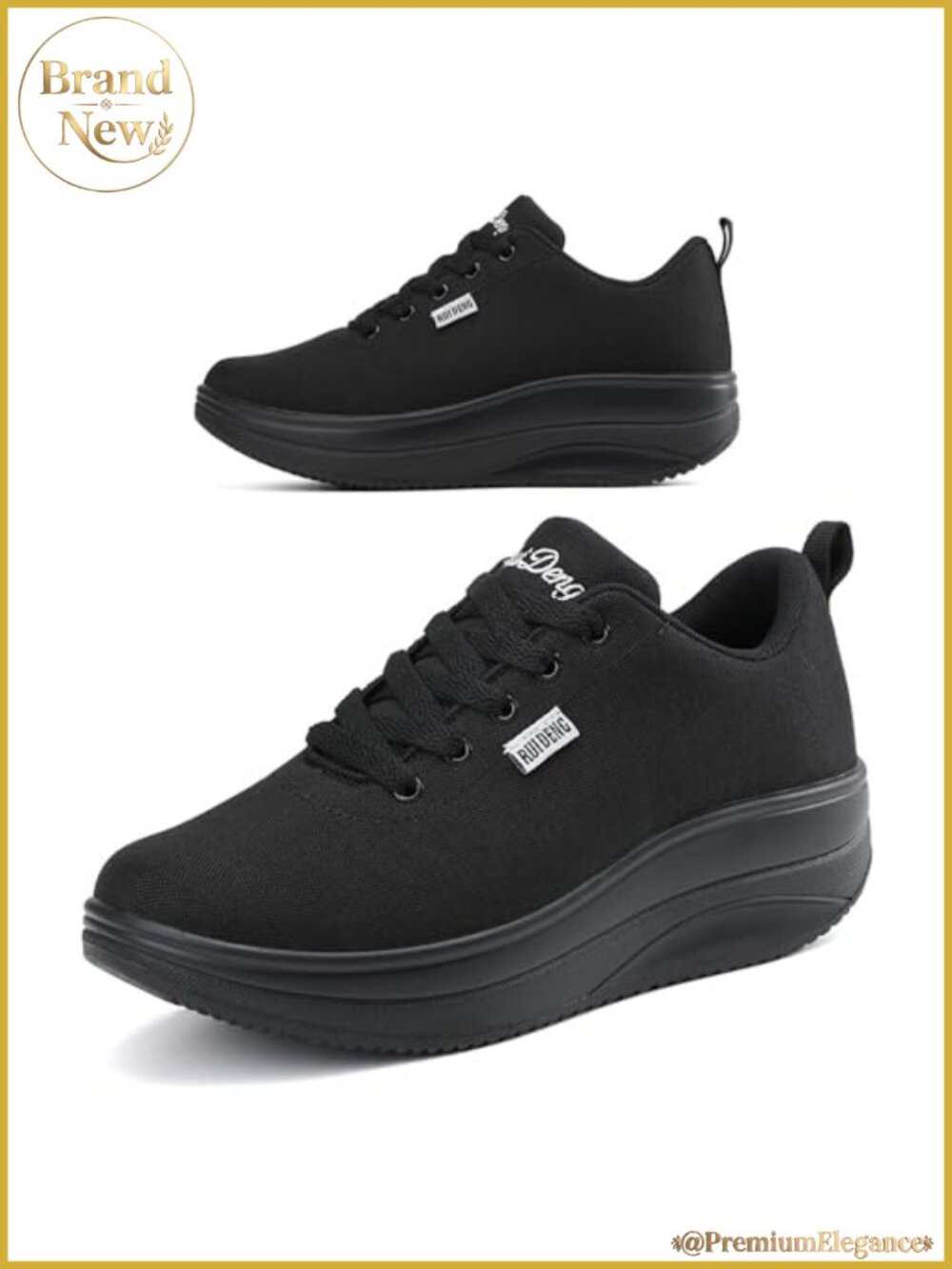 Women's Breathable Mesh Walking Sneakers 2 Inch Wedge